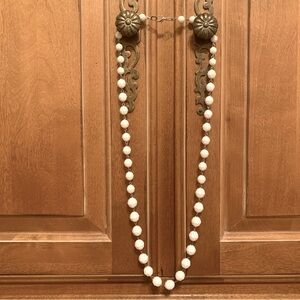 Vintage White Beaded Necklace